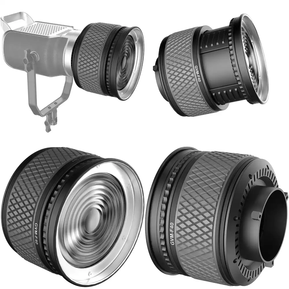 Photography Lighting Design - Lente Fresnel GVM F40 Ufficiale con
