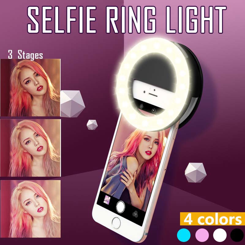 Photography Lighting Set Up - LED Selfie Ring Light 3 modalità