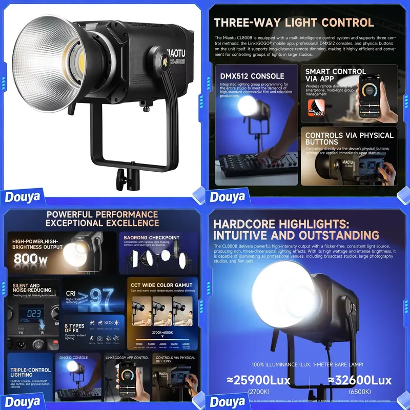 Photography Lighting Direction - Luce LED da Studio Bicolore CL-800B