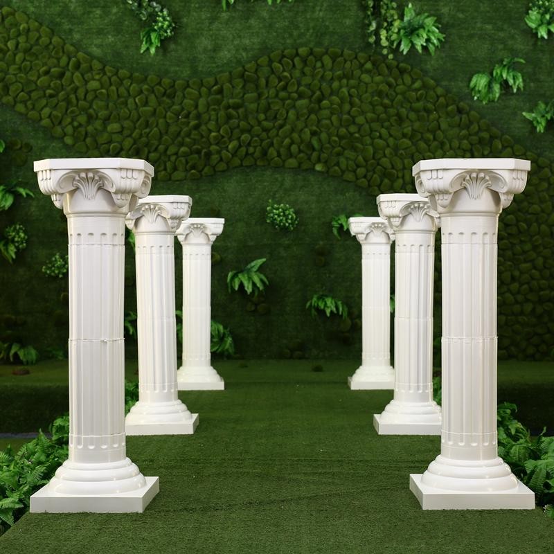 Photography Lighting White Background - Colonna Romana in Plastica Bianca 65cm/113cm