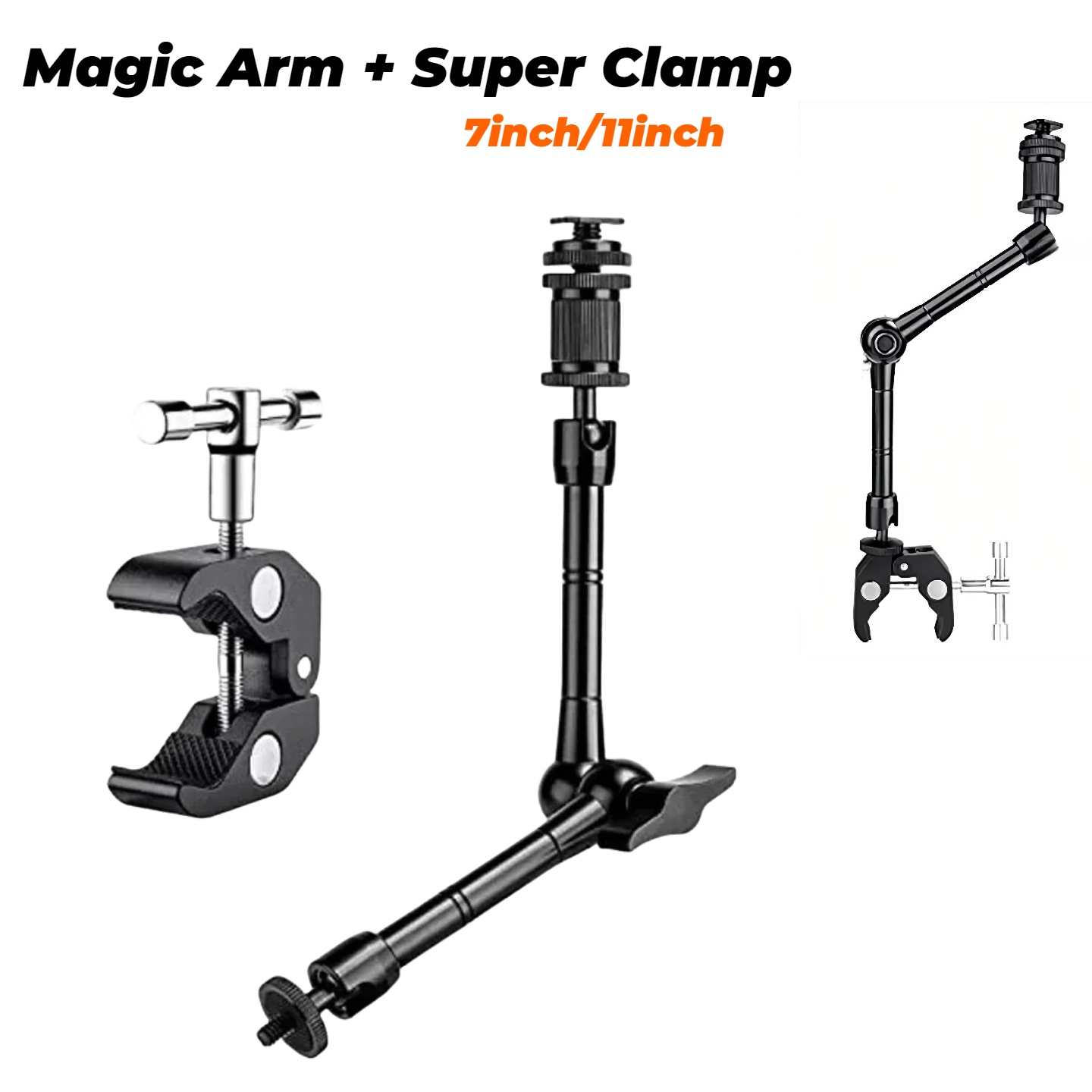 Photography Lighting Description - Braccio magico articolato da 7 pollici