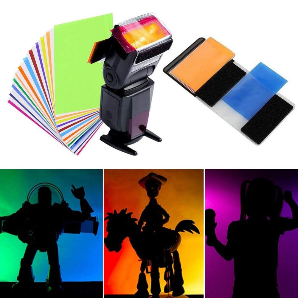 Photography Lighting Flash - Kit di 12 Gel Colorati per