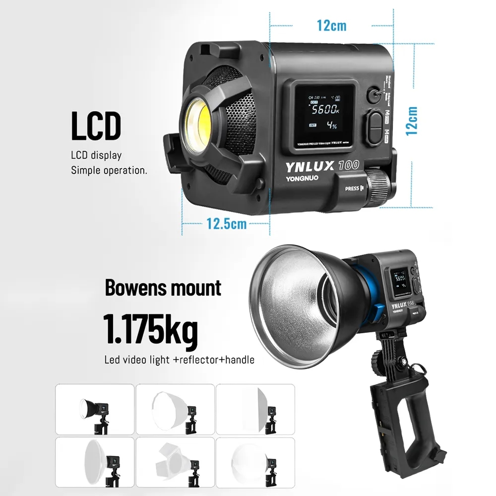 YONGNUO YNLUX100 100W 3200K-56 - Photography Lighting Video recensione e prezzo
