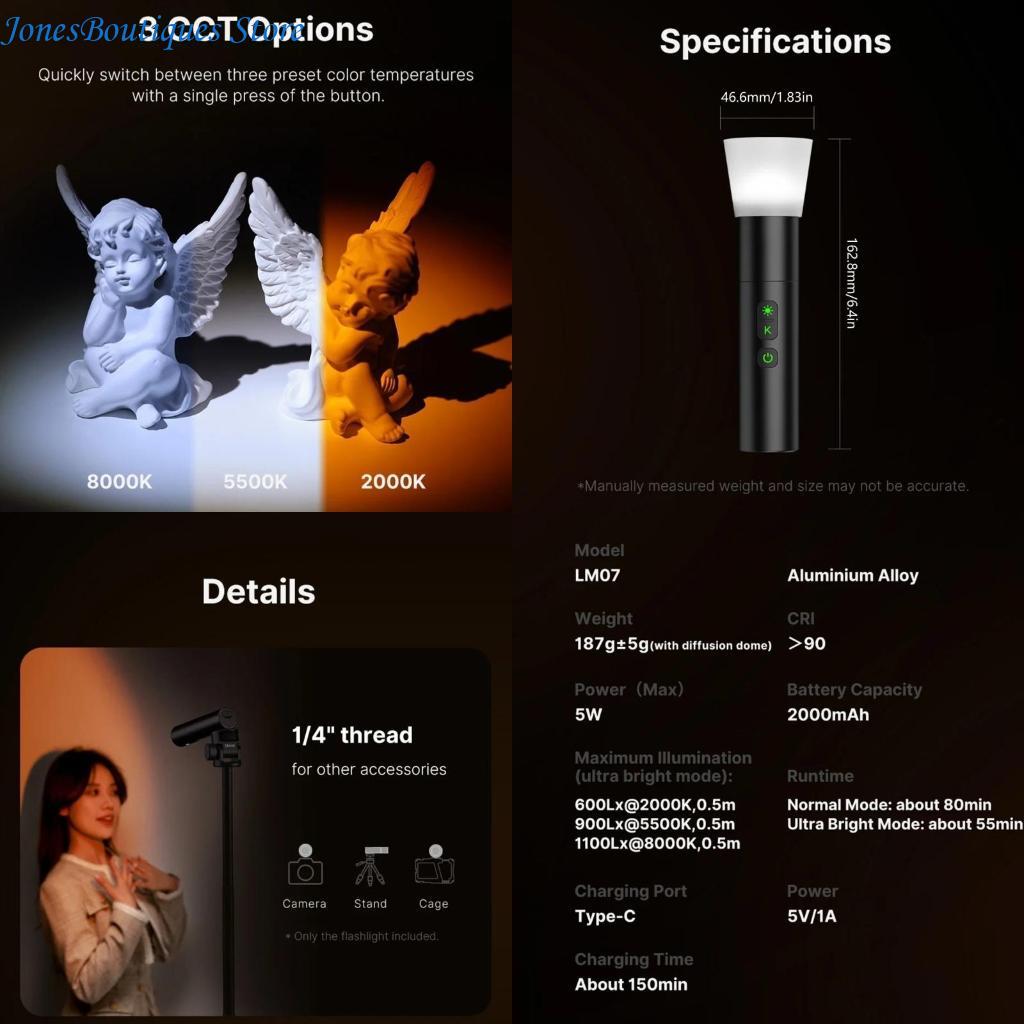 LM07 Videotografia Flashlight  - Photography Using Lighting recensione e prezzo