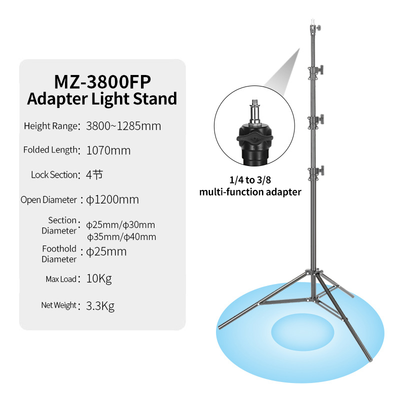 JINBEI MZ-3800FP Stativo Profe - Good Lighting In Photography recensione e prezzo
