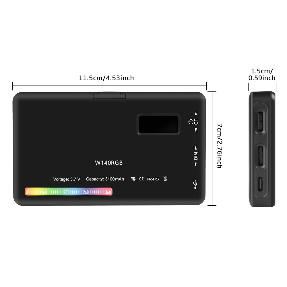 Luce video LED RGB SH W140 0-3 - Photography Lighting Description recensione e prezzo