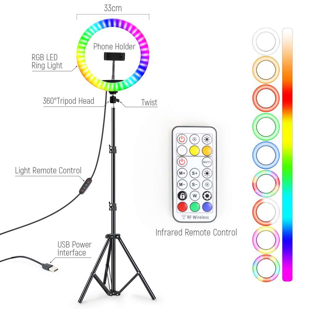 Anello luminoso per selfie a l - Photography Lighting Set Up recensione e prezzo