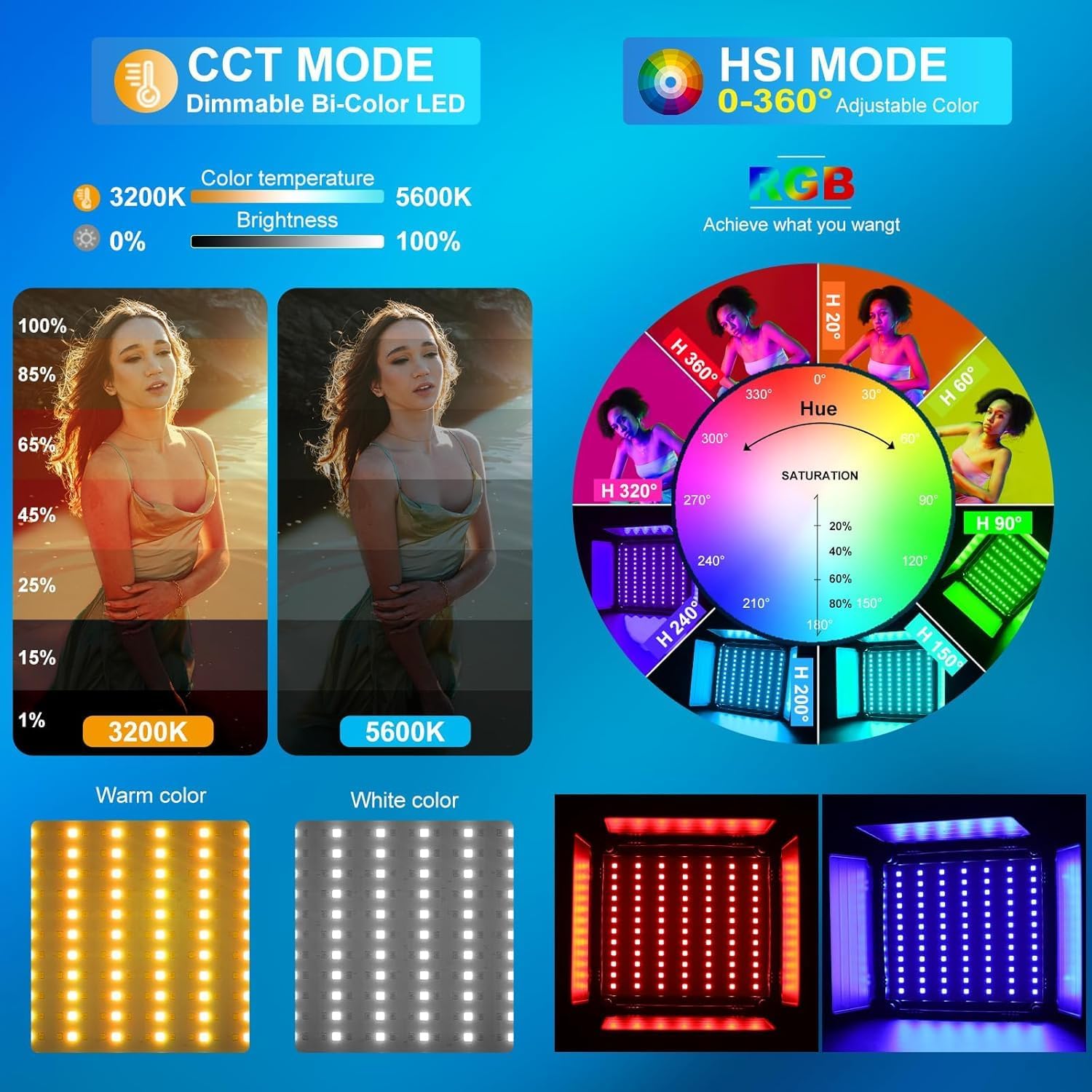 Kit di Illuminazione Video LED - Photography Lighting Rgb recensione e prezzo