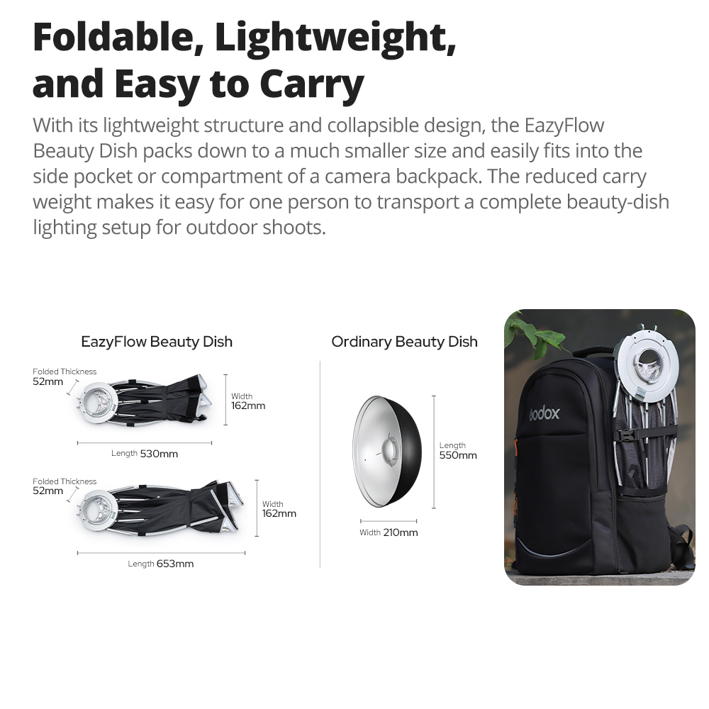 Nuovo Godox EazyFlow Beauty Di - Photography Lighting Flash recensione e prezzo