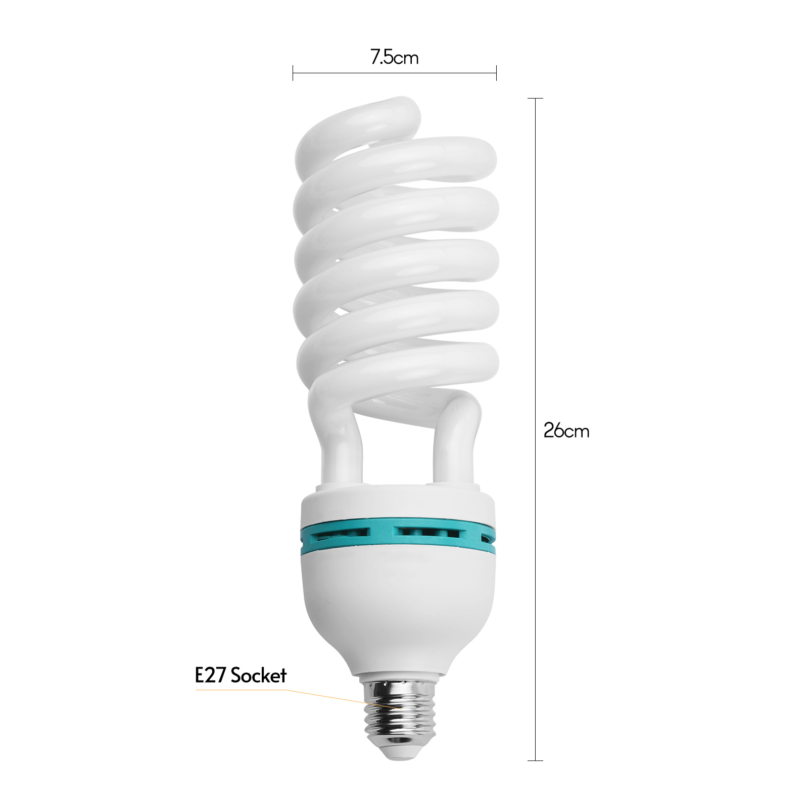 Lampadina fluorescente a spira - Photography Lighting Tool recensione e prezzo